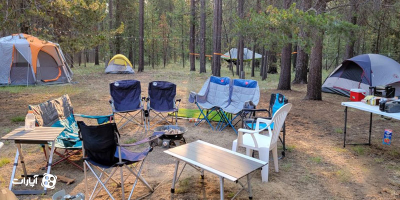 تجهیزات کمپ جنگل برای خانواده‌ها و گروه‌های بزرگ